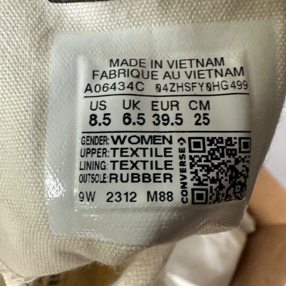 ❤️Converse Chuck 70 3D Charms Hi Women Shoes Sz 8.5 Flower Stars Sneaker A06434C - Picture 10 of 12